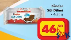 KİNDER SÜT DİLİMİ 4X28 G